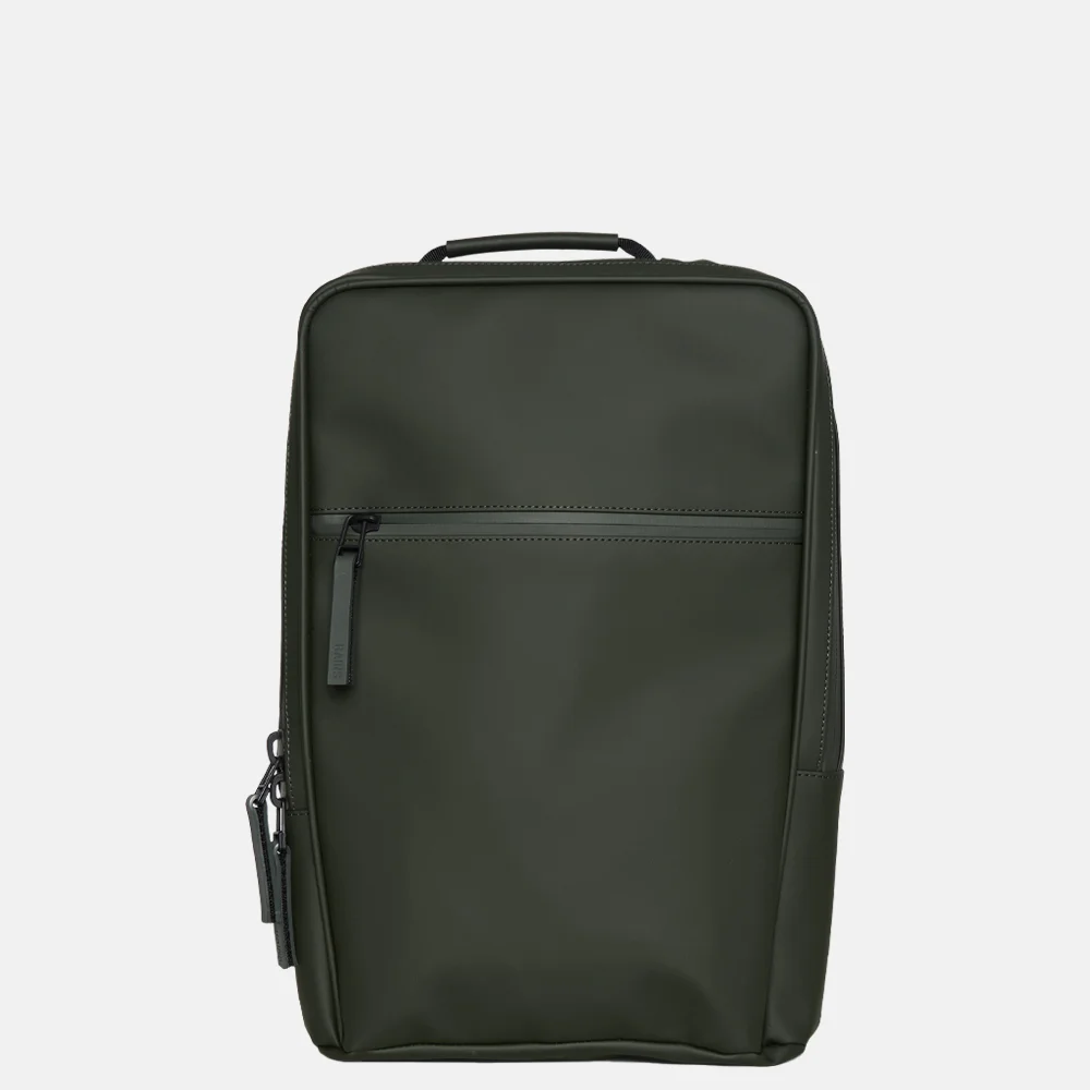 Rains Book Backpack rugzak 13 inch green bij Duifhuizen